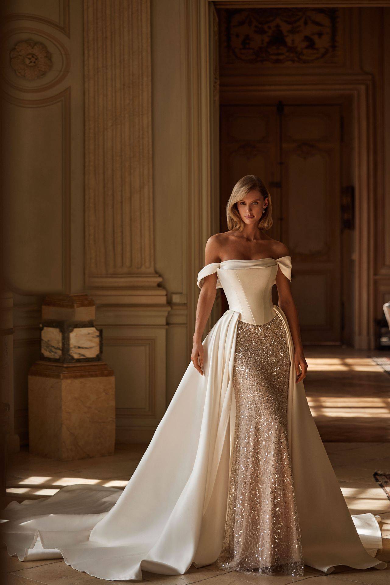 Cover dress illusion Raimonda accessoire transformable robe mariée Milla Nova boutique Marseille Vieux-Port