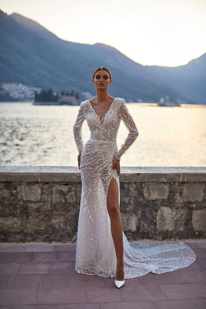 robe de mariée près du corps en sequins sexy proche marignane