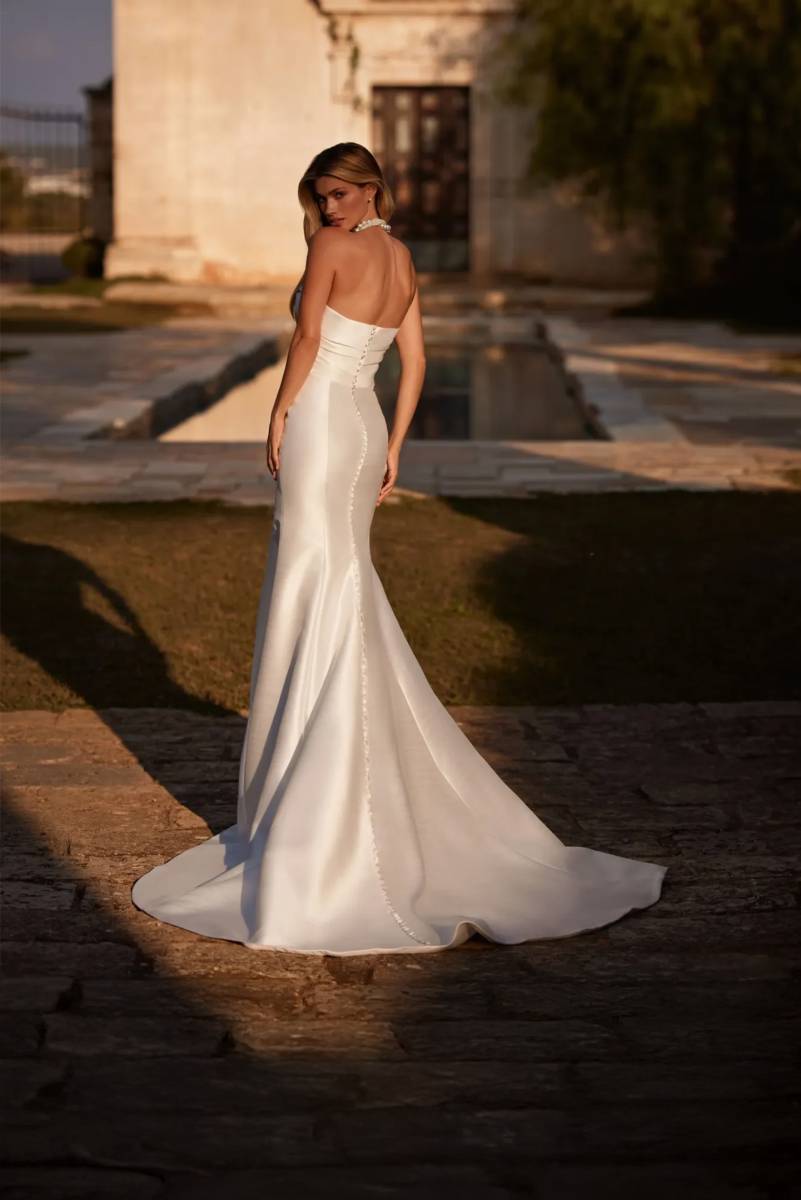 robe de mariée sirène mikado bustier fiorella milla nova marseille