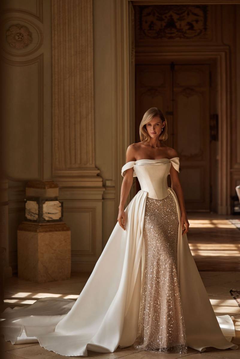 Cover dress illusion Raimonda accessoire transformable robe mariée Milla Nova boutique Marseille Vieux-Port