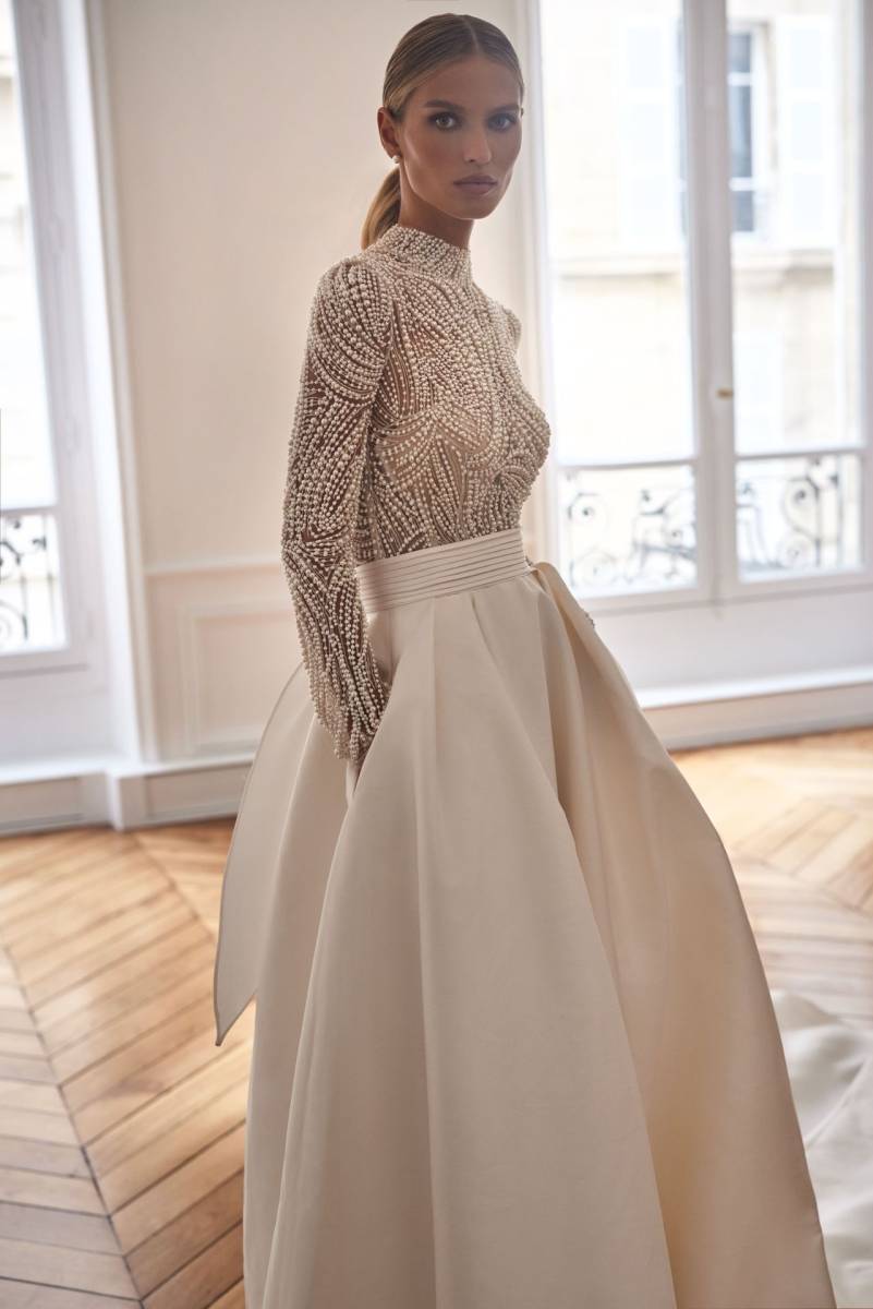 mariage en robe de milla nova manches longues toulon